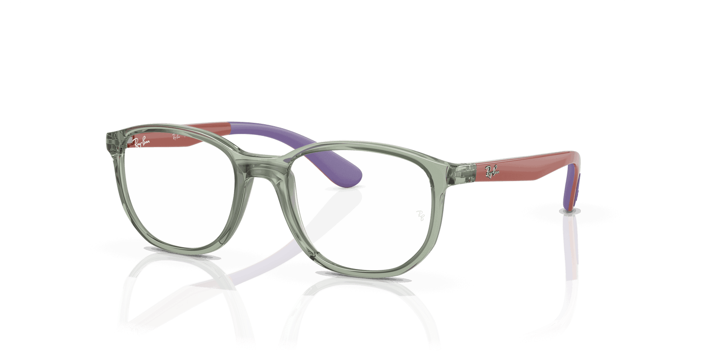 [Clear Lenses, Polished Transparent Green On Rubber Wisteria Frame]