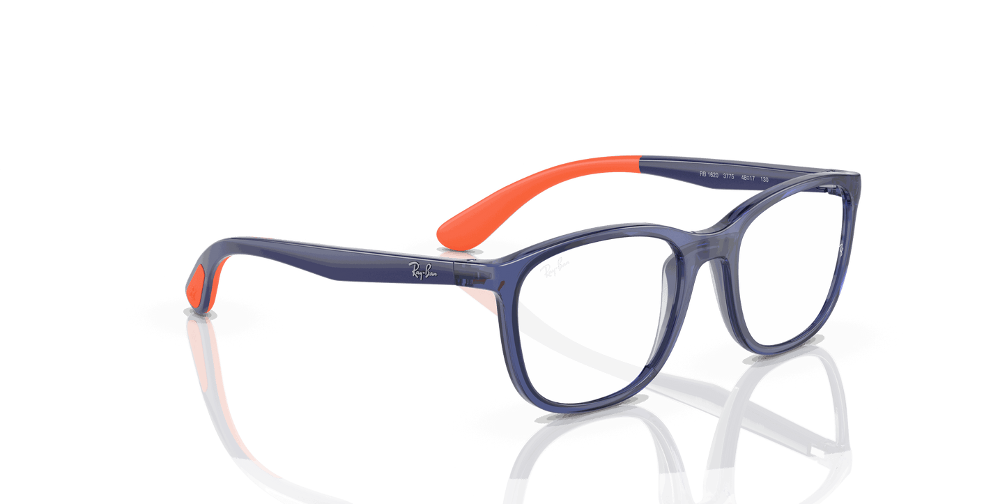 [Clear Lenses, Polished Blue On Orange Frame]