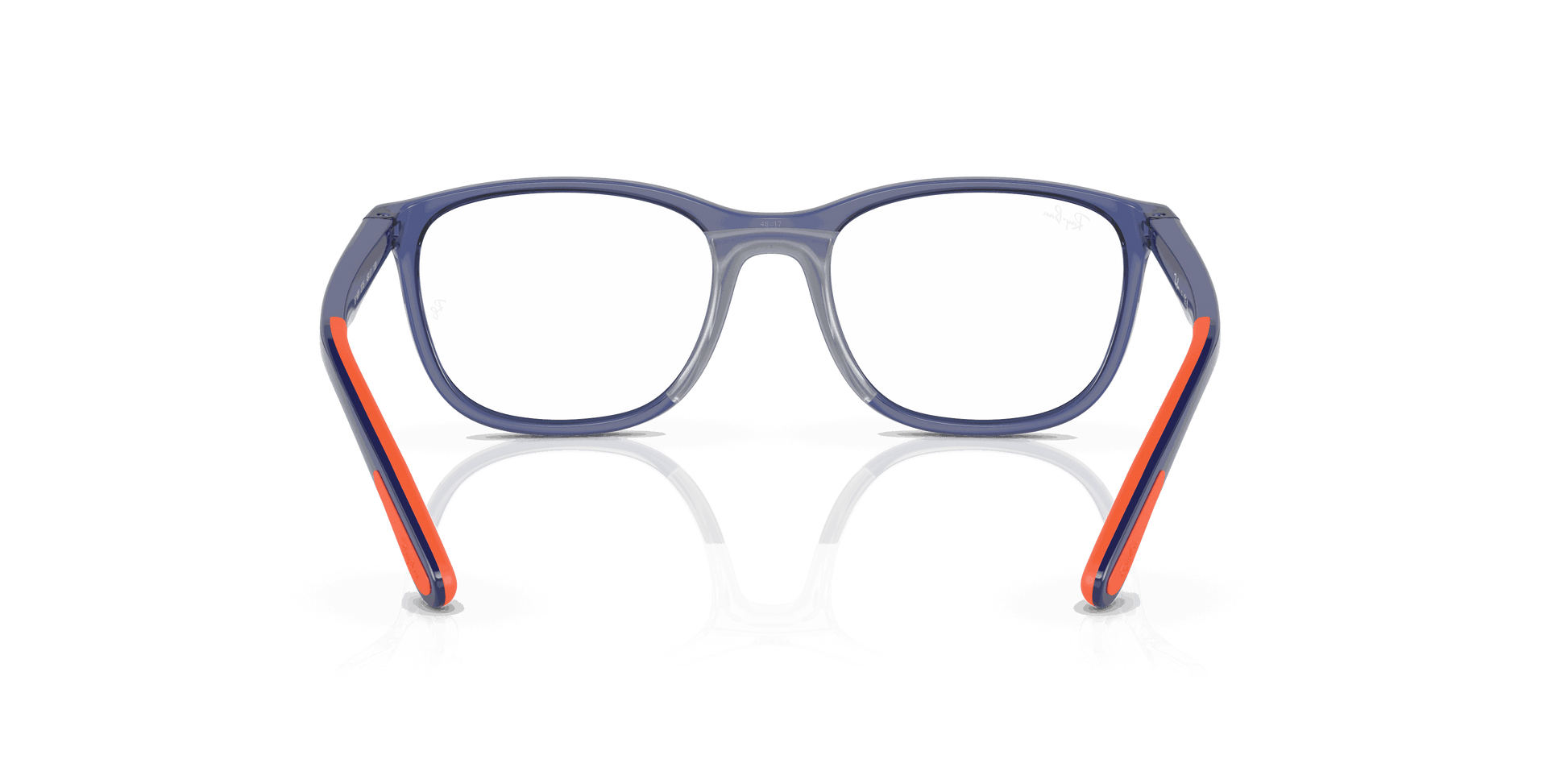 [Clear Lenses, Polished Blue On Orange Frame]