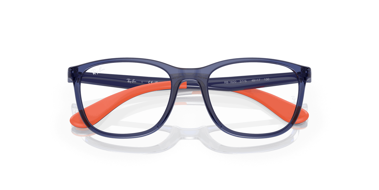 [Clear Lenses, Polished Blue On Orange Frame]