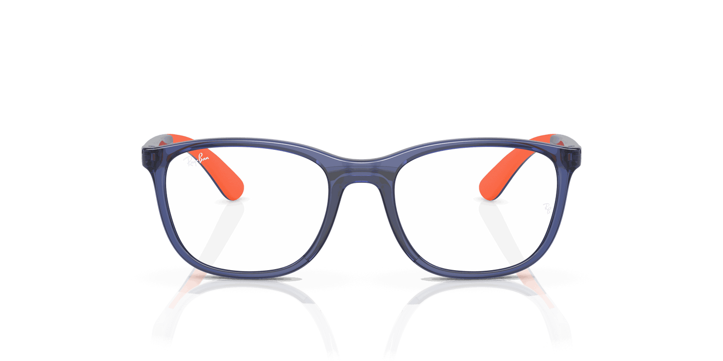 [Clear Lenses, Polished Blue On Orange Frame]