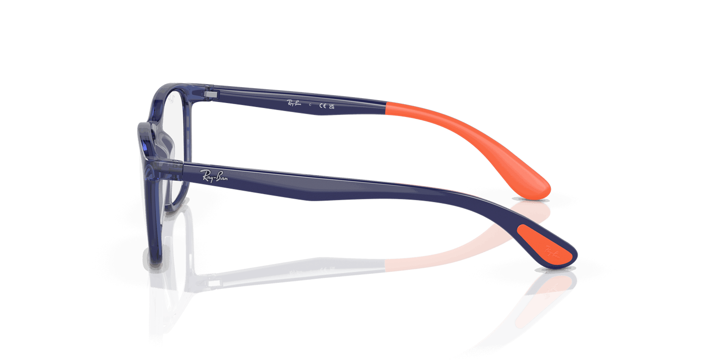 [Clear Lenses, Polished Blue On Orange Frame]