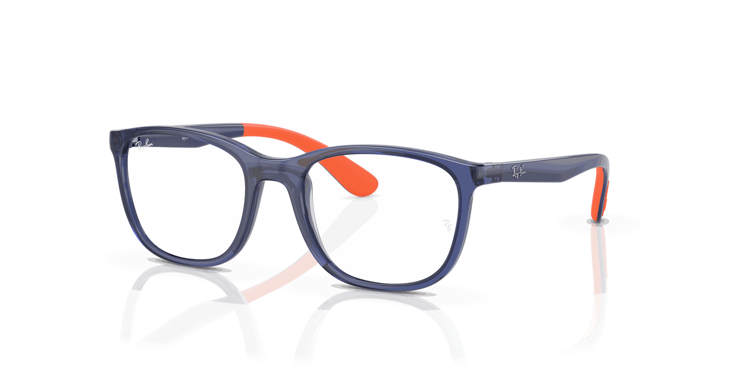 [Clear Lenses, Polished Blue On Orange Frame]