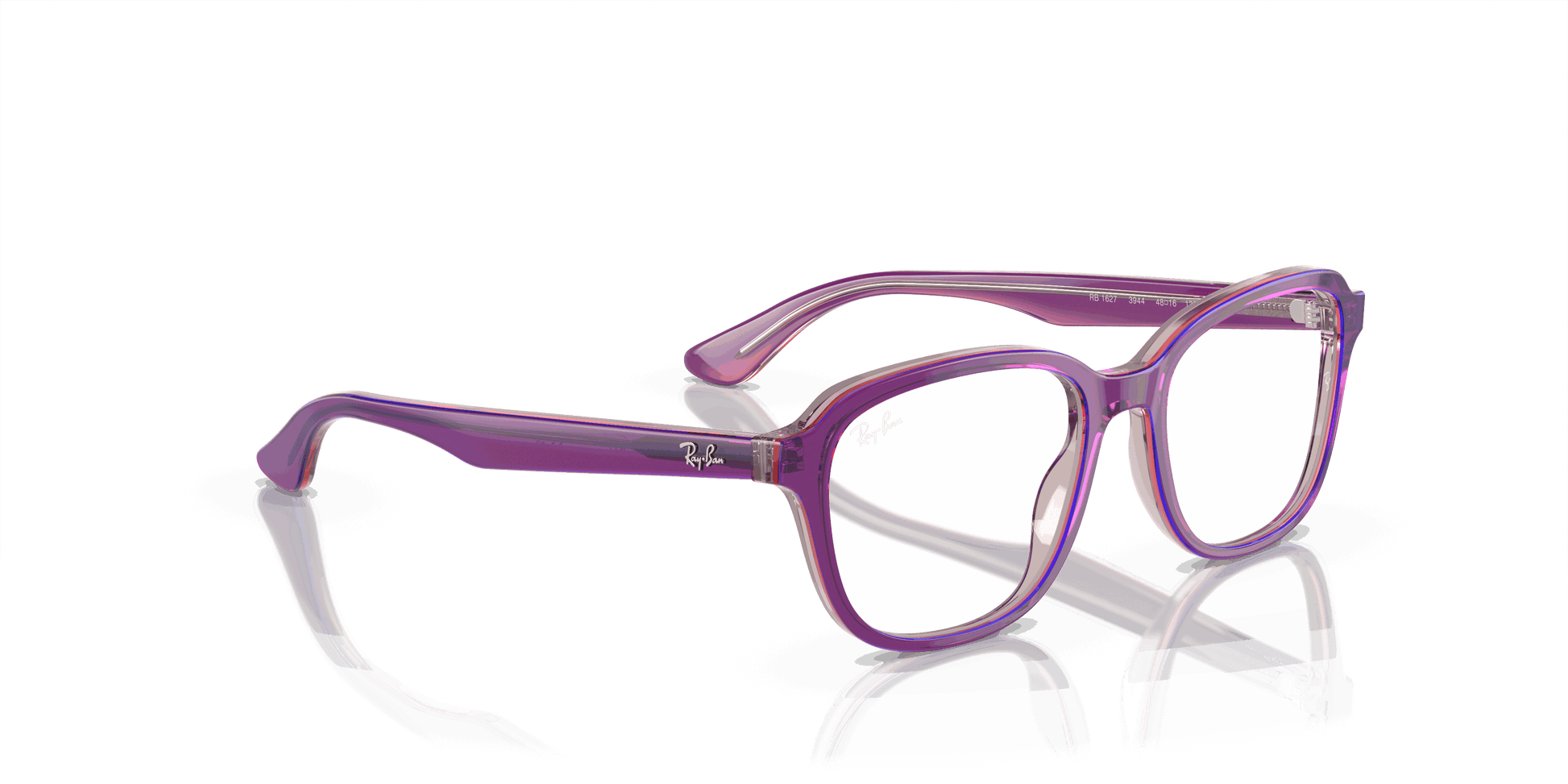 [Demo Lens Lenses, Polished Top Purple & Pink & Beige Frame]
