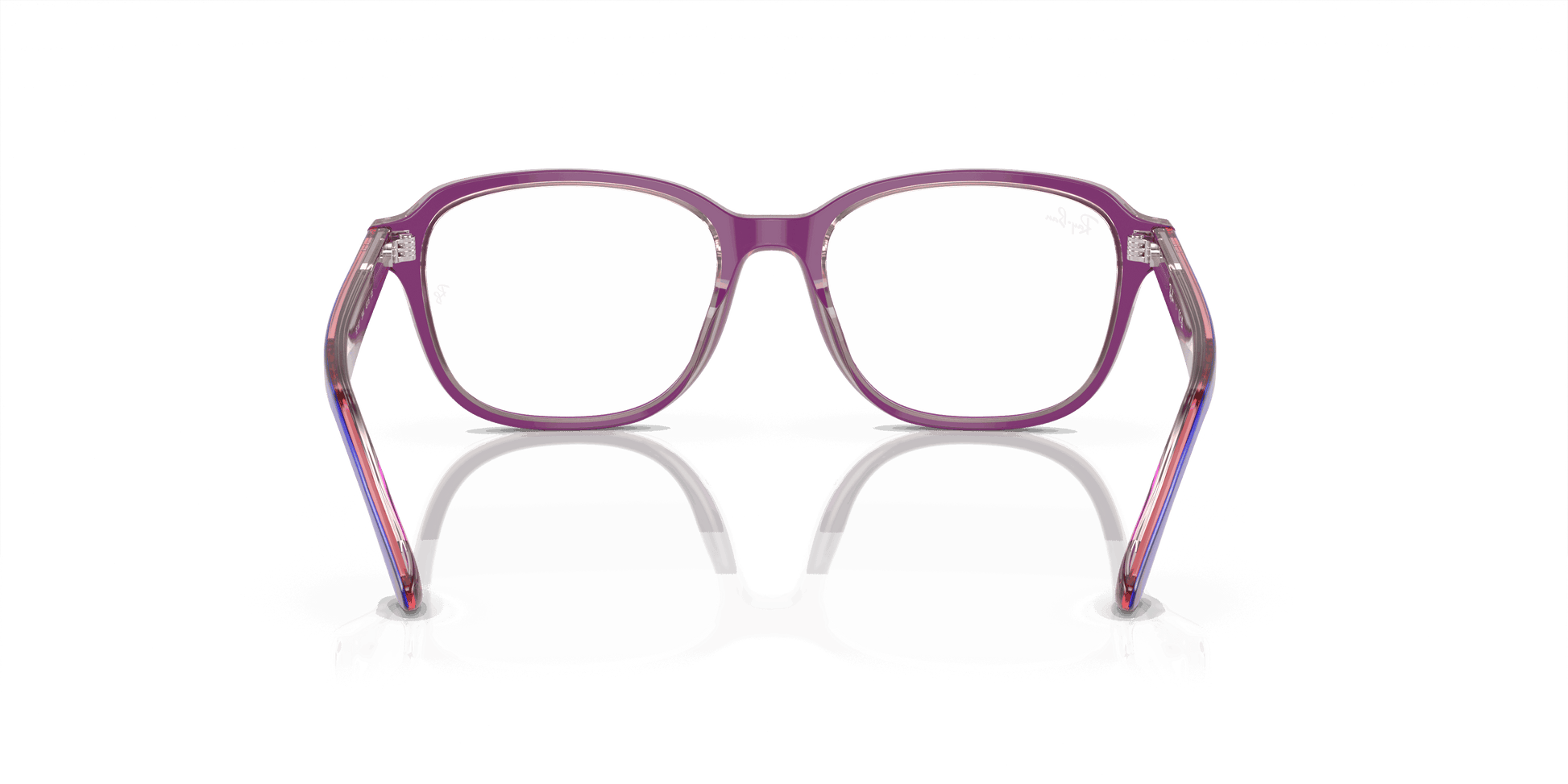 [Demo Lens Lenses, Polished Top Purple & Pink & Beige Frame]
