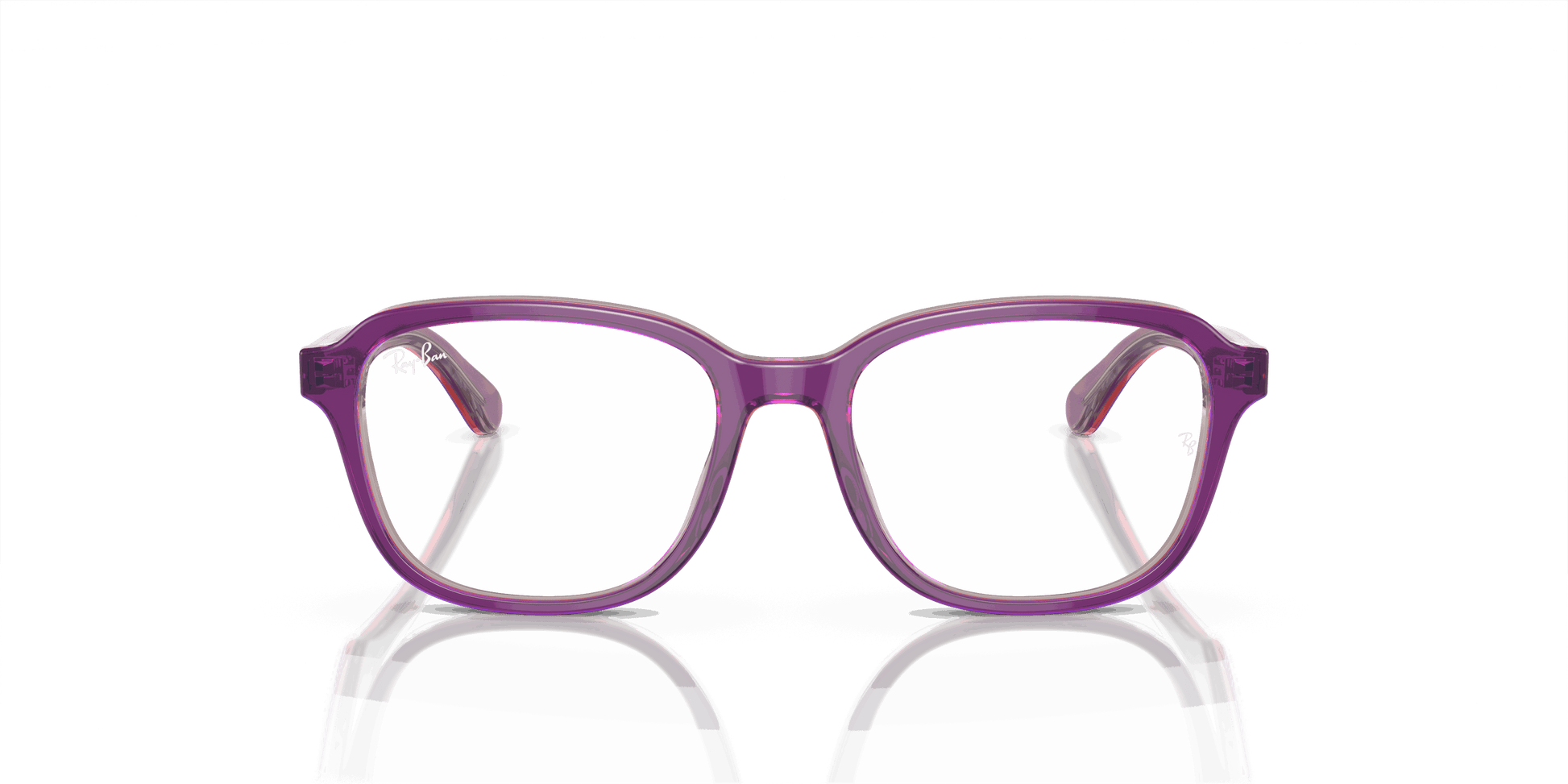 [Demo Lens Lenses, Polished Top Purple & Pink & Beige Frame]