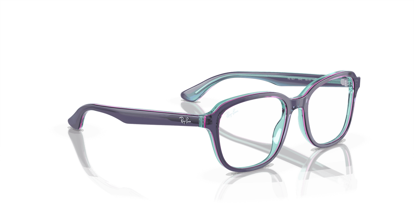 [Demo Lens Lenses, Polished Top Blue & Violet & Light Blue Frame]