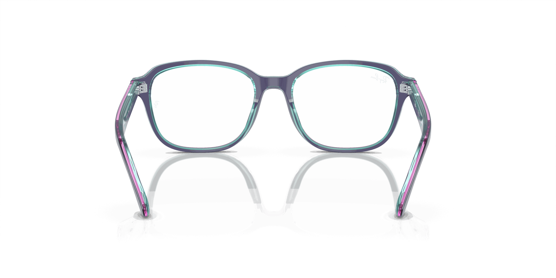 [Demo Lens Lenses, Polished Top Blue & Violet & Light Blue Frame]