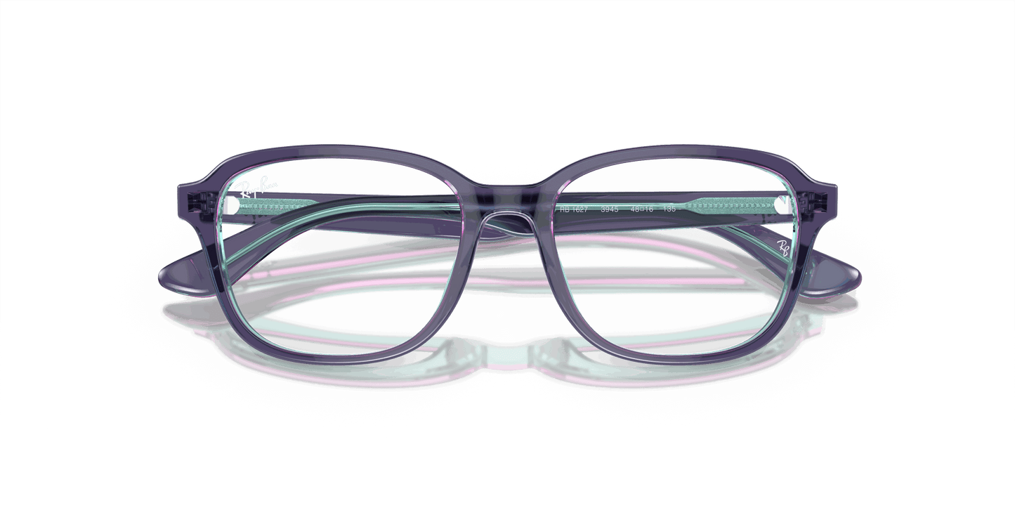 [Demo Lens Lenses, Polished Top Blue & Violet & Light Blue Frame]
