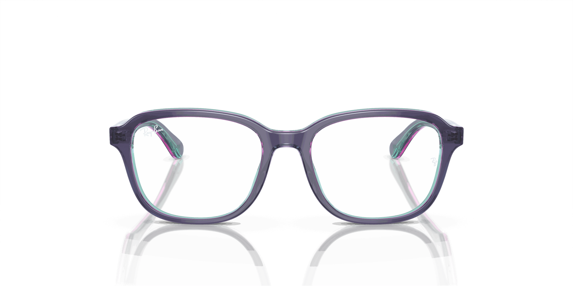 [Demo Lens Lenses, Polished Top Blue & Violet & Light Blue Frame]
