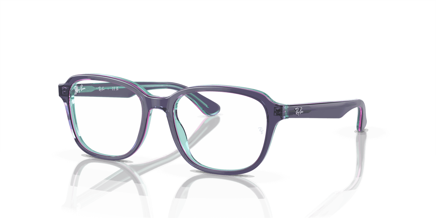 [Demo Lens Lenses, Polished Top Blue & Violet & Light Blue Frame]