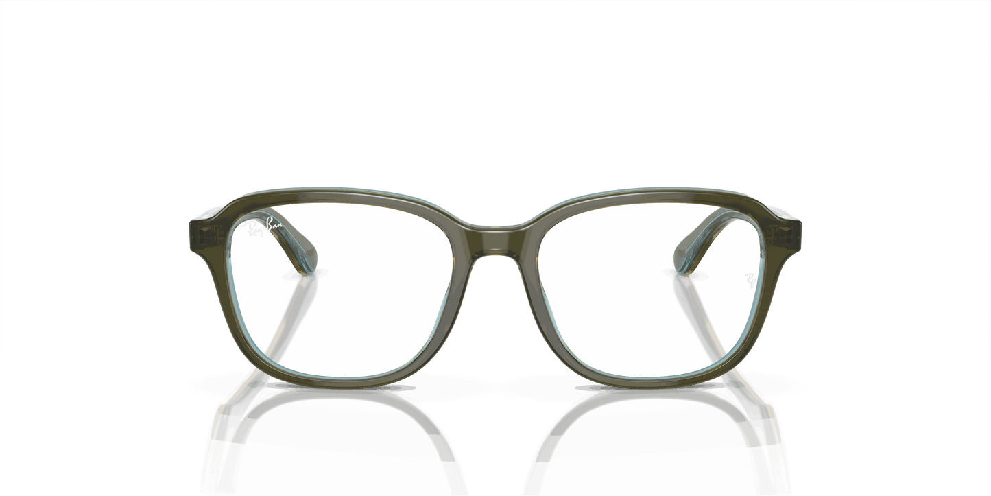 [Clear Lenses, Polished Top Green & Orange & Light Blue Frame]