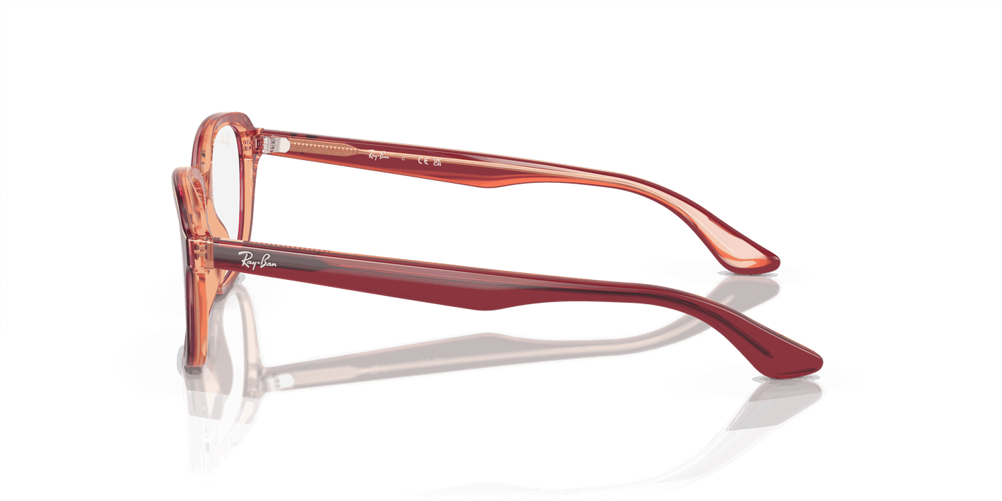 [Clear Lenses, Polished Top Red & Violet & Orange Frame]