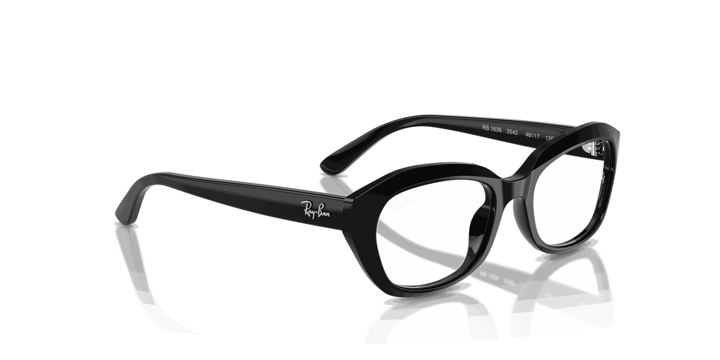 [Clear Lenses, Polished Black Frame]