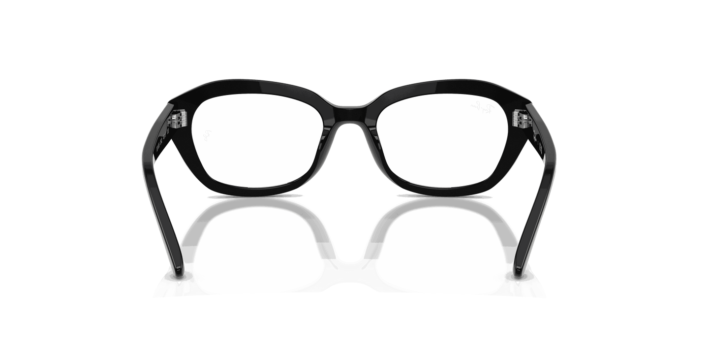 [Clear Lenses, Polished Black Frame]
