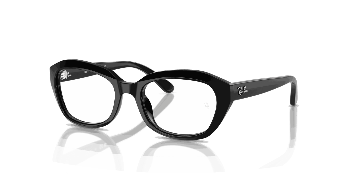 [Clear Lenses, Polished Black Frame]