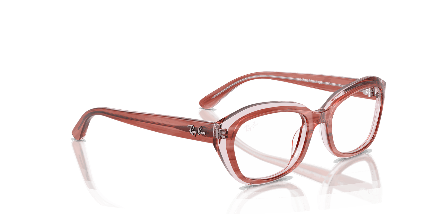 [Clear Lenses, Polished Striped Pink On Transparent Pink Frame]