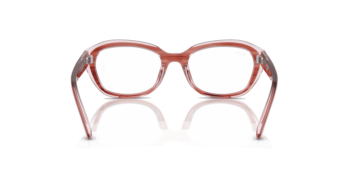 [Clear Lenses, Polished Striped Pink On Transparent Pink Frame]
