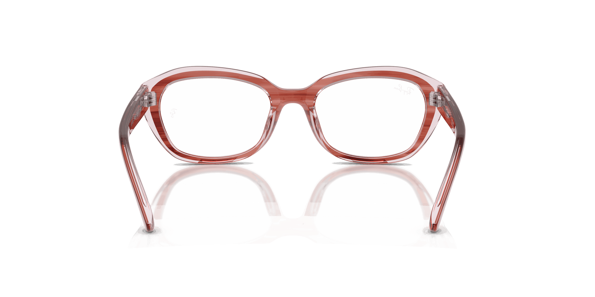 [Clear Lenses, Polished Striped Pink On Transparent Pink Frame]