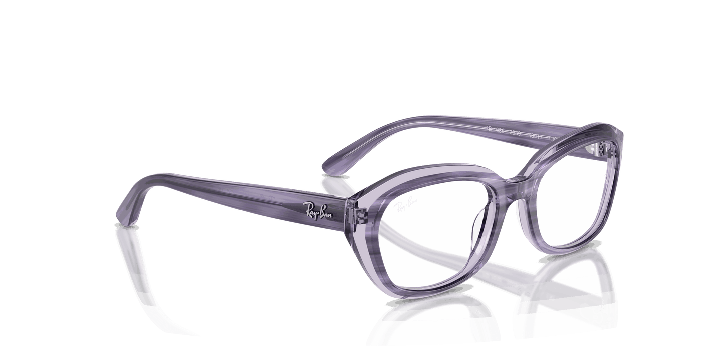 [Clear Lenses, Polished Striped Violet On Transparent Violet Frame]