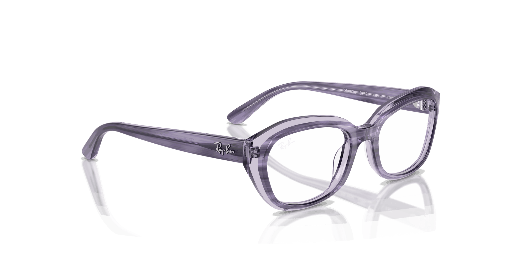 [Clear Lenses, Polished Striped Violet On Transparent Violet Frame]