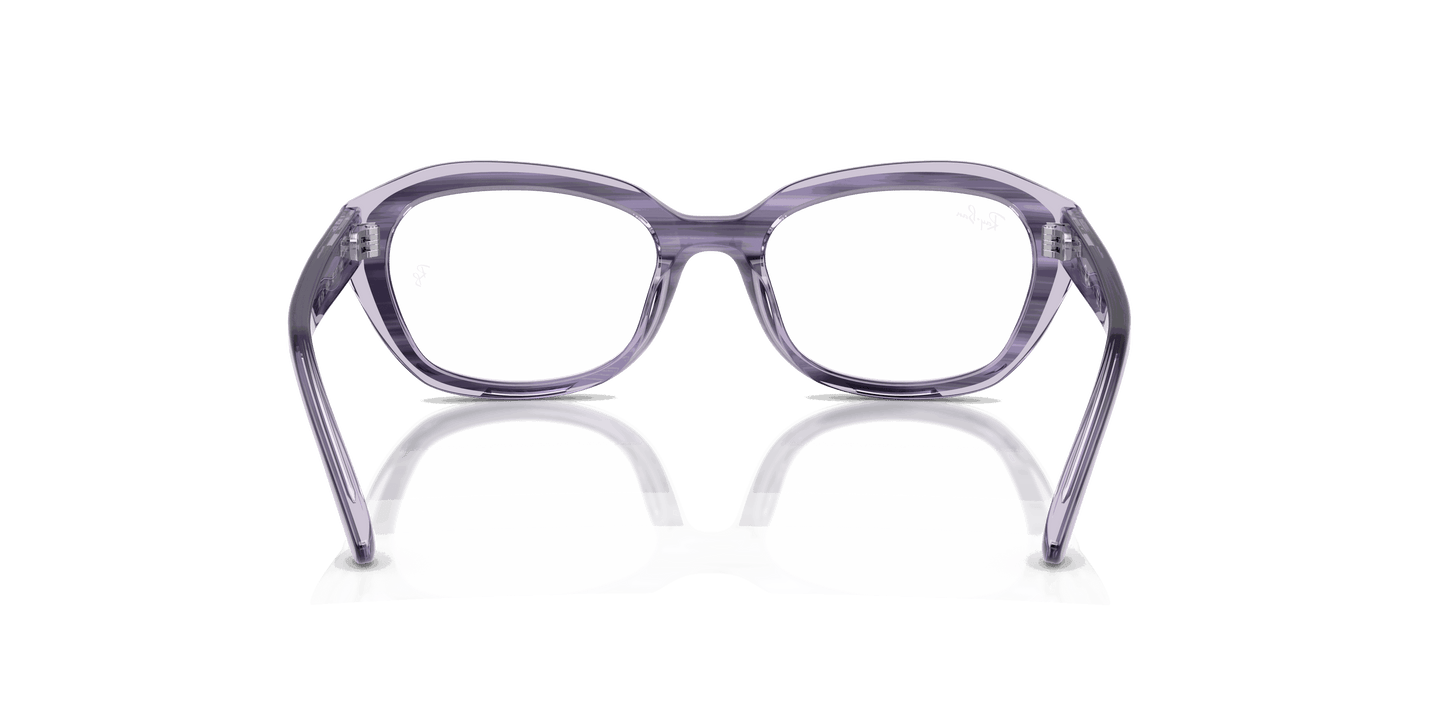 [Clear Lenses, Polished Striped Violet On Transparent Violet Frame]
