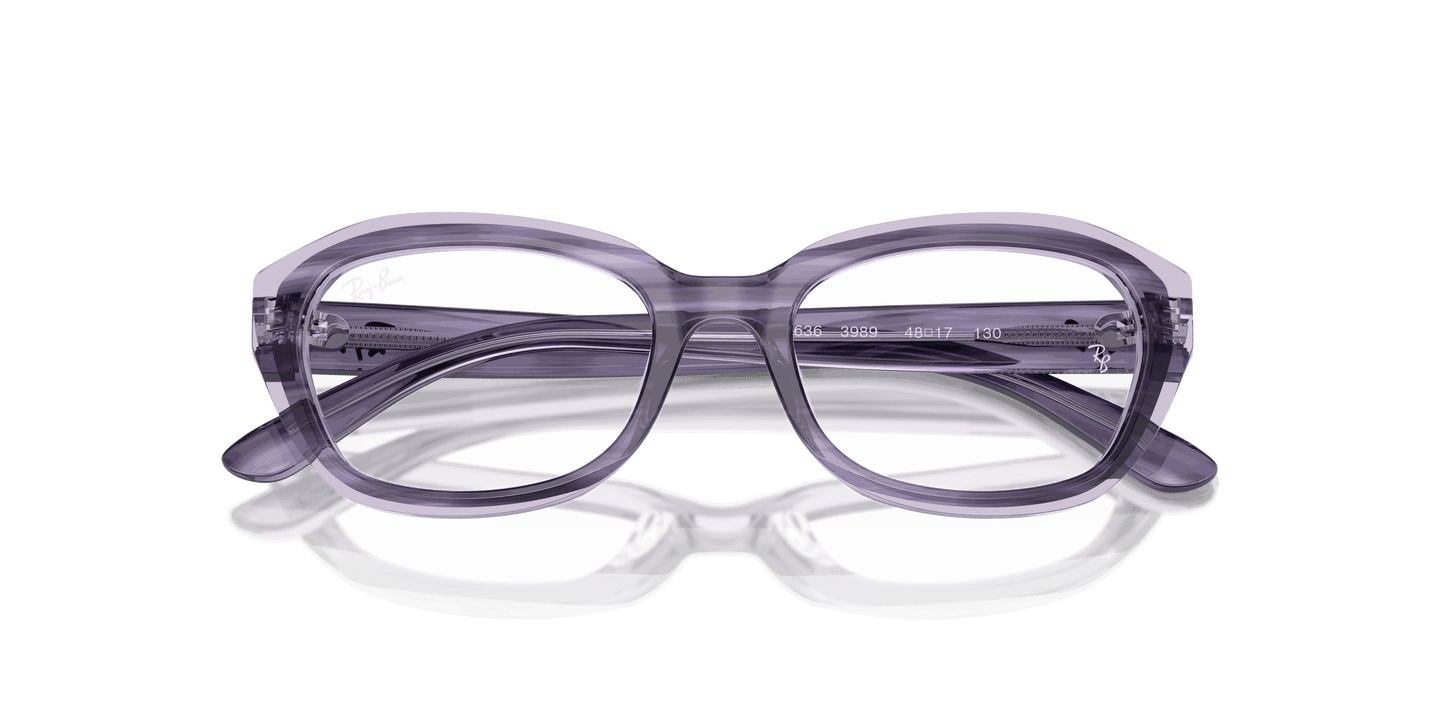 [Clear Lenses, Polished Striped Violet On Transparent Violet Frame]