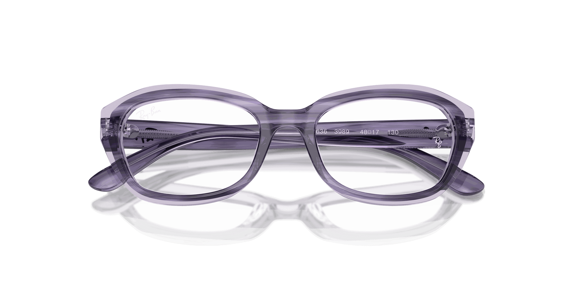 [Clear Lenses, Polished Striped Violet On Transparent Violet Frame]