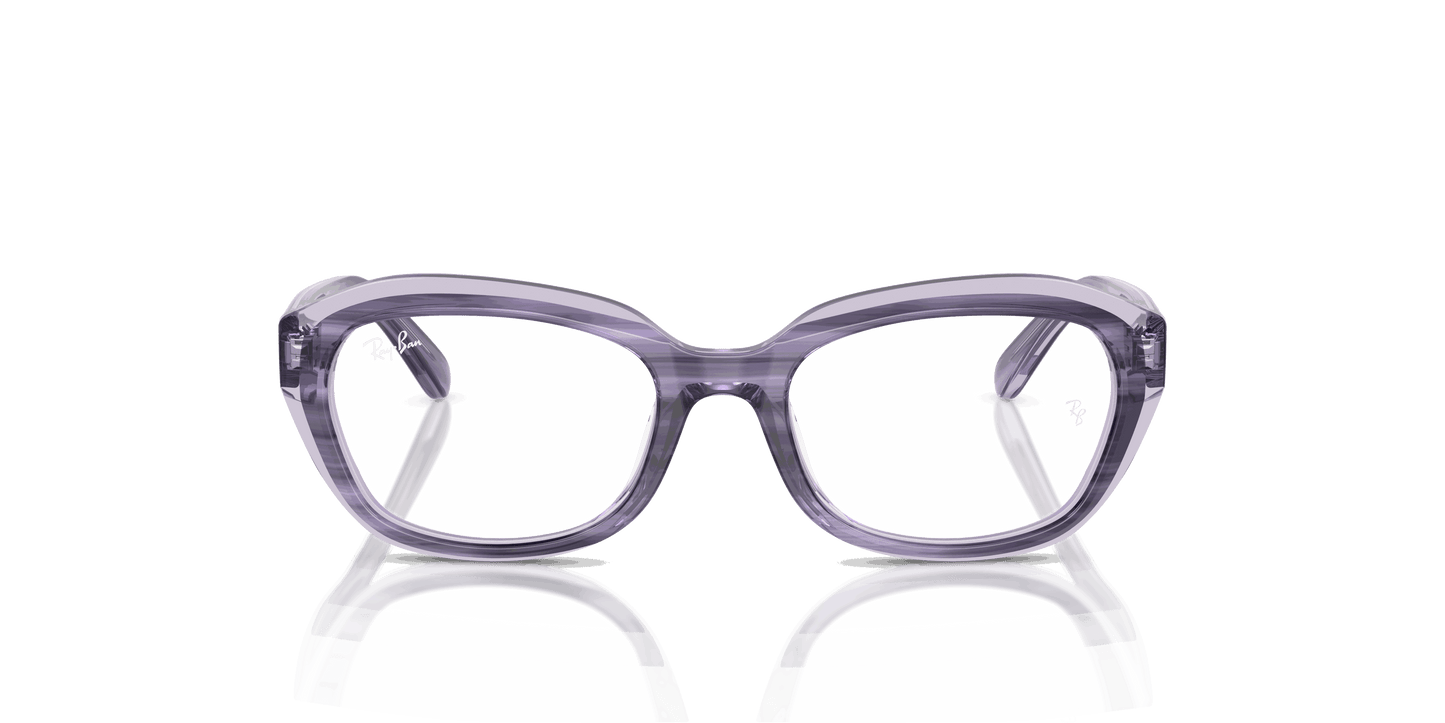 [Clear Lenses, Polished Striped Violet On Transparent Violet Frame]