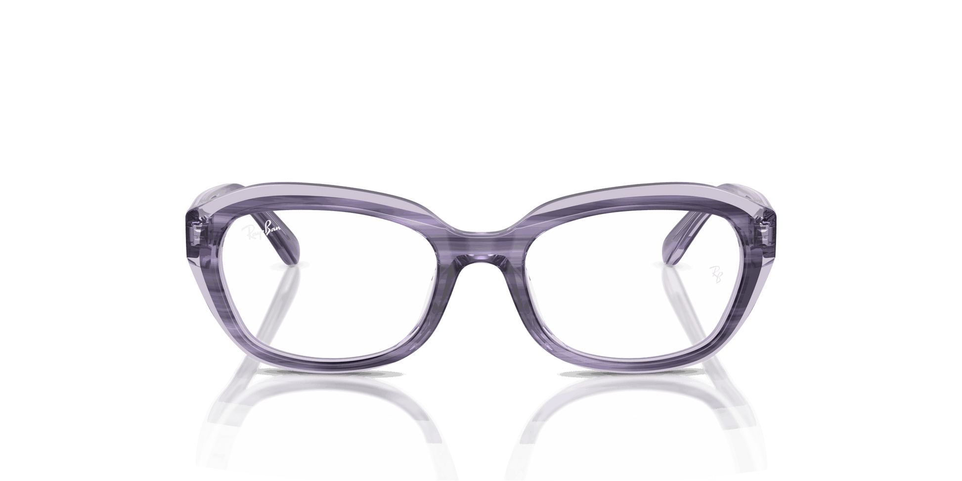 [Clear Lenses, Polished Striped Violet On Transparent Violet Frame]