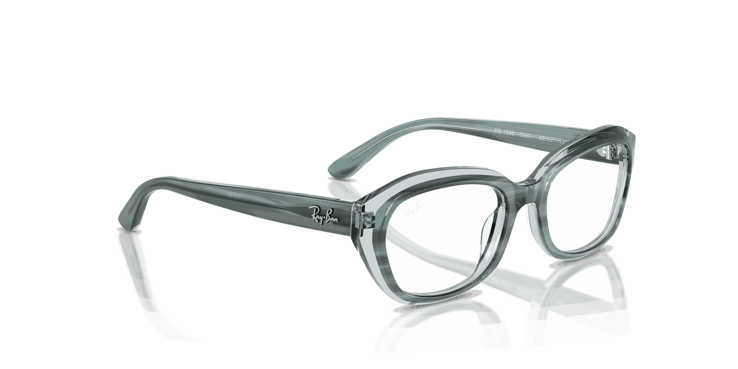 [Clear Lenses, Polished Striped Green On Transparent Green Frame]