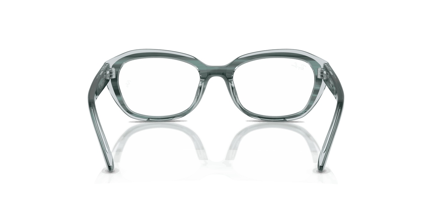 [Clear Lenses, Polished Striped Green On Transparent Green Frame]