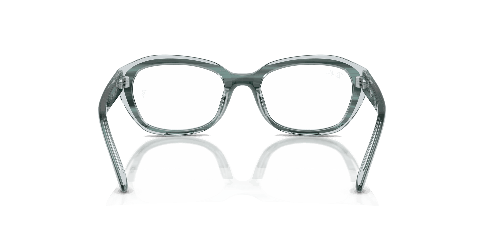[Clear Lenses, Polished Striped Green On Transparent Green Frame]