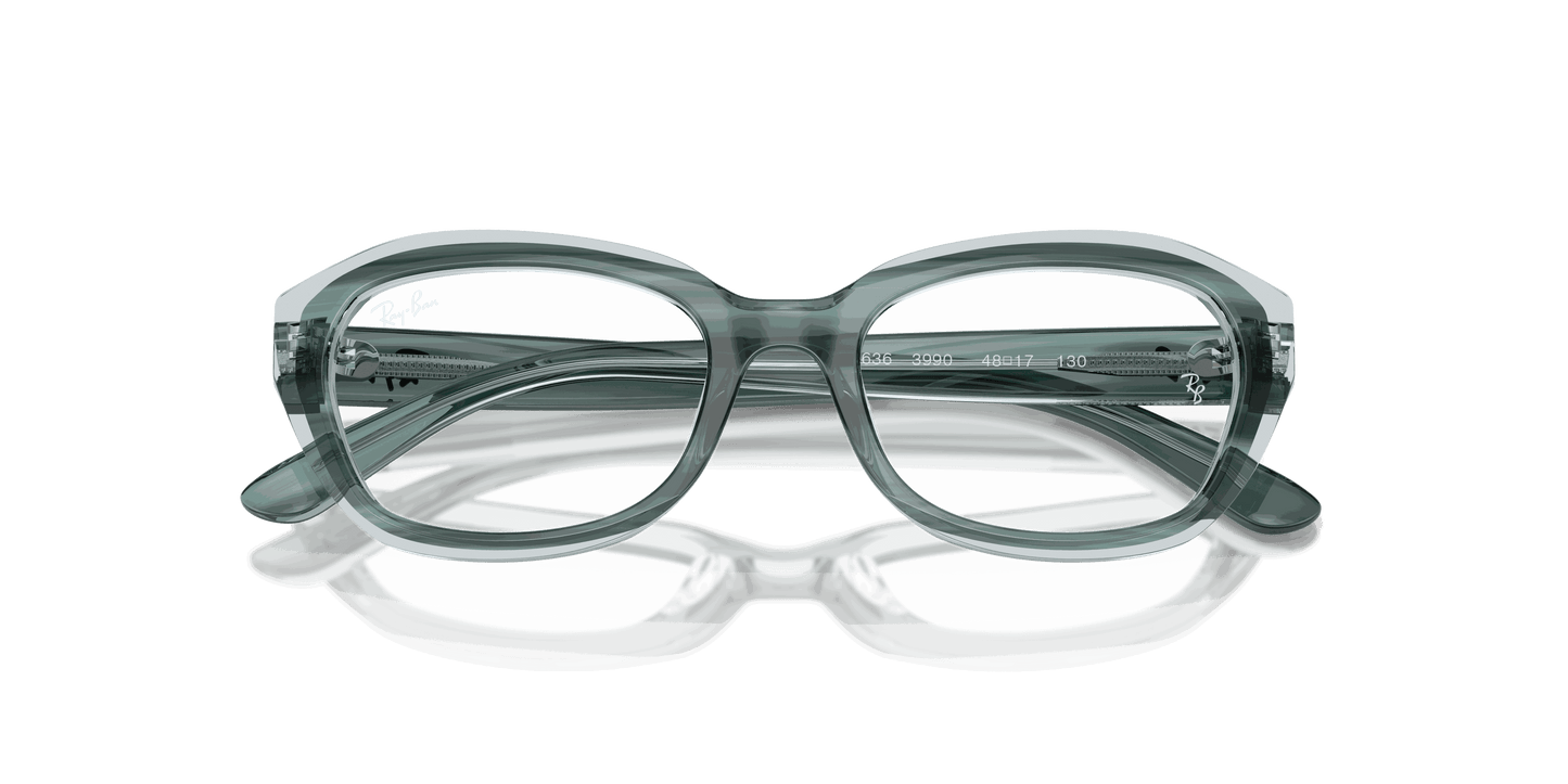 [Clear Lenses, Polished Striped Green On Transparent Green Frame]