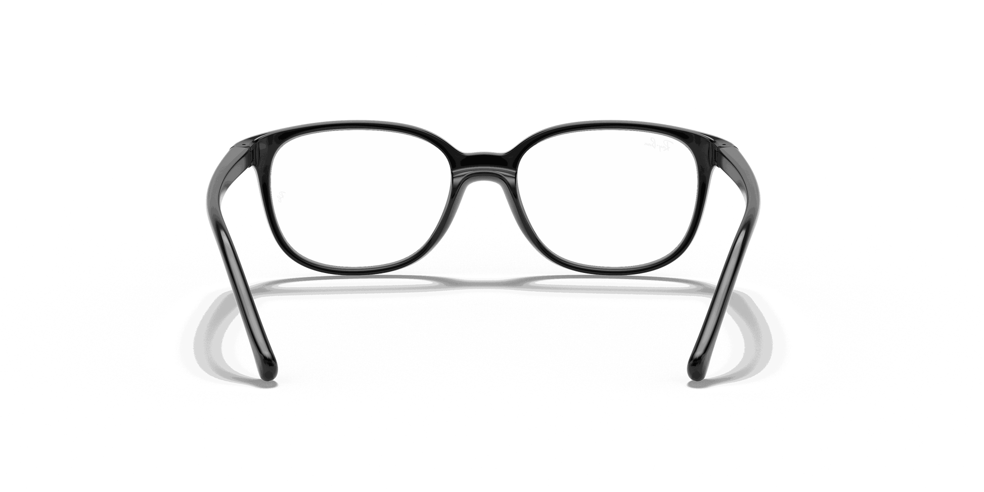 [Clear Lenses, Polished Black Frame]