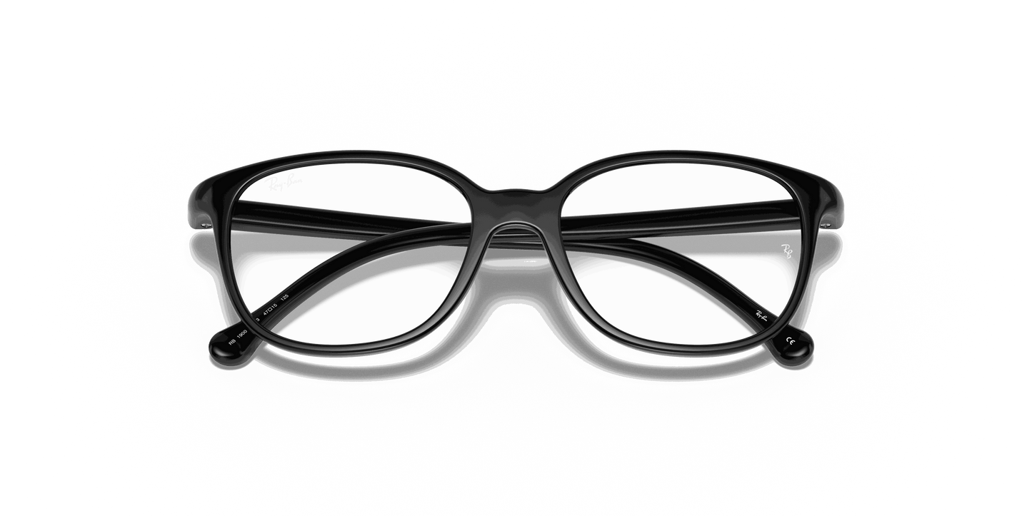 [Clear Lenses, Polished Black Frame]