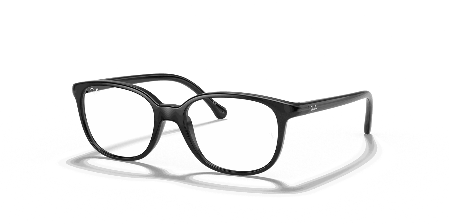 [Clear Lenses, Polished Black Frame]