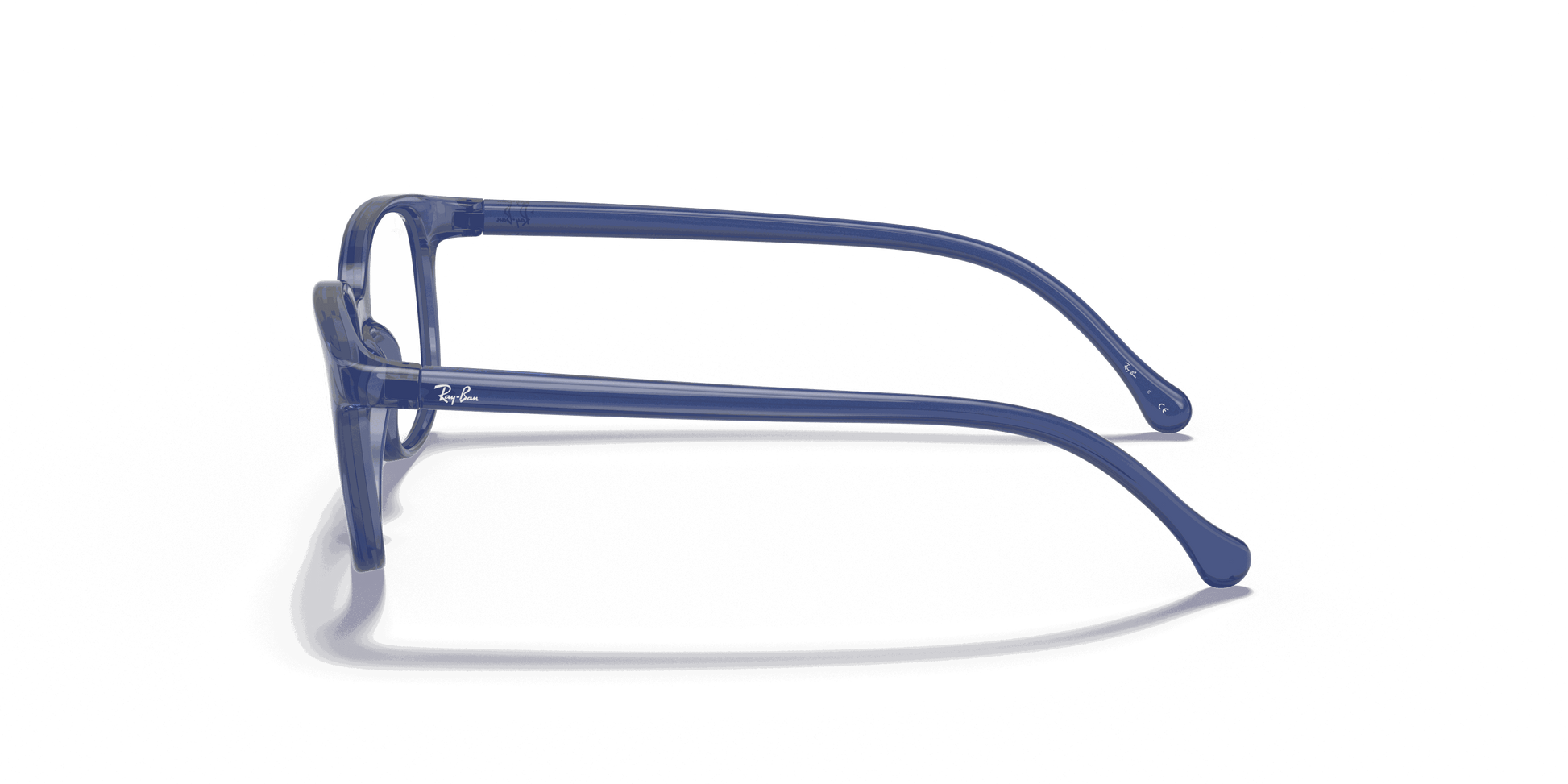 [Clear Lenses, Polished Transparent Blue Frame]