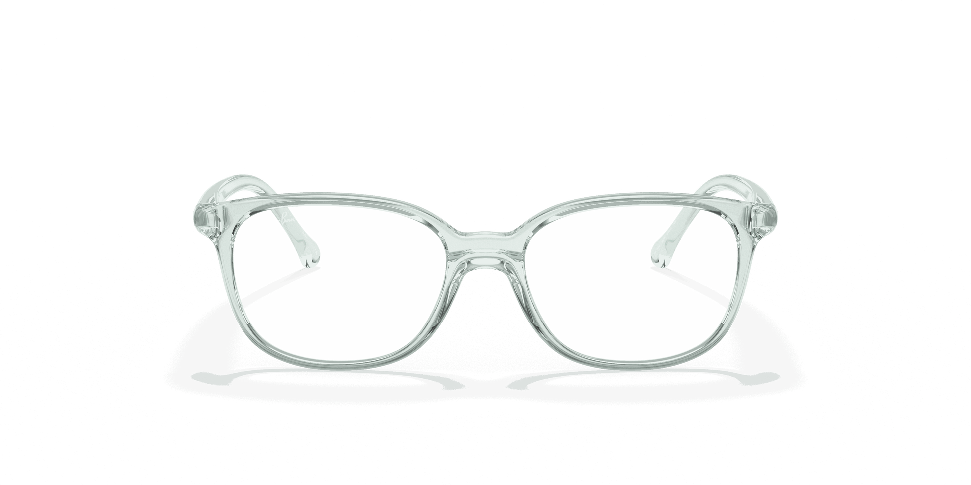 [Clear Lenses, Polished Transparent Green Frame]