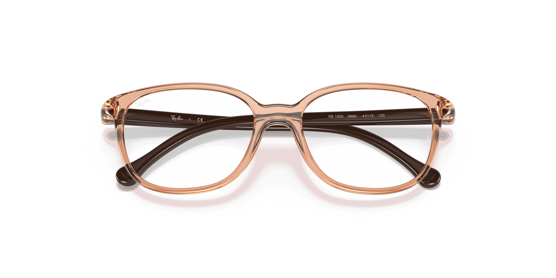 [Clear Lenses, Polished Transparent Brown Frame]