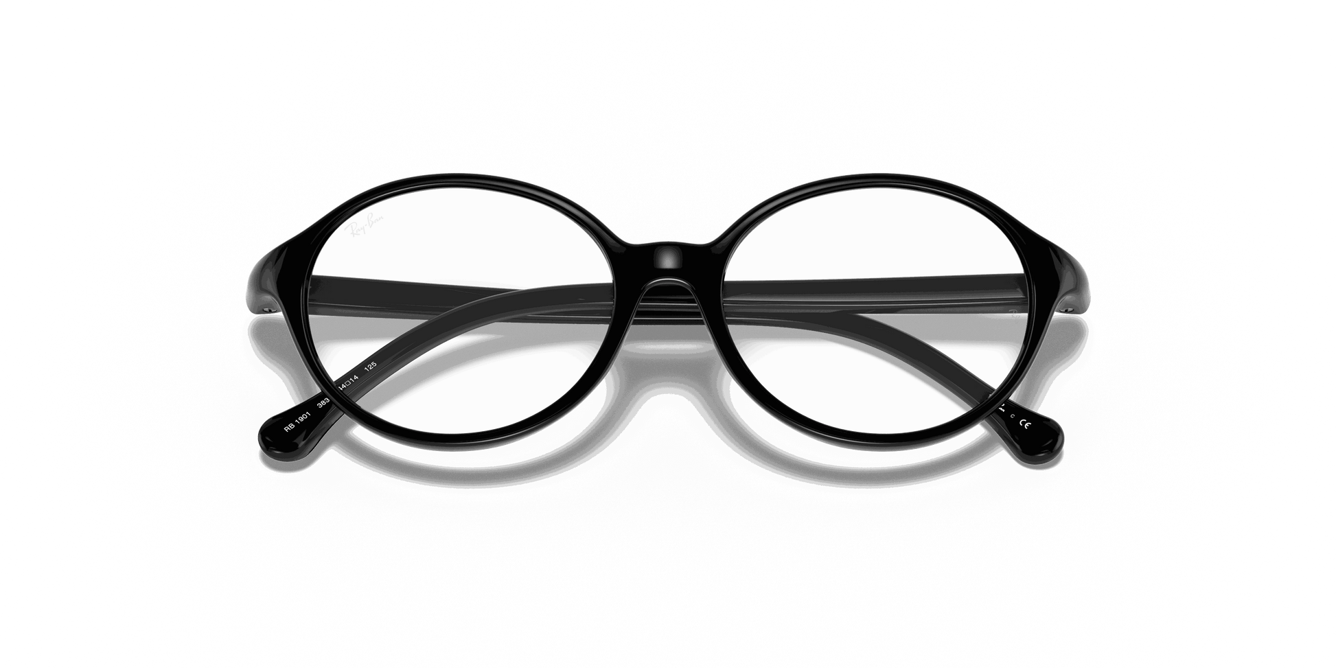 [Clear Lenses, Polished Black Frame]