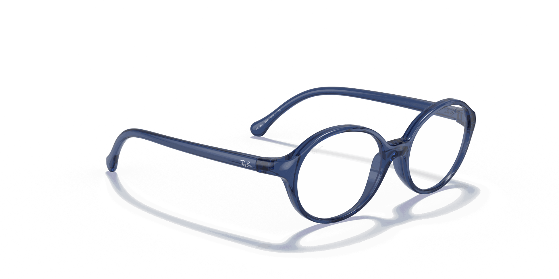 [Clear Lenses, Polished Transparent Blue Frame]
