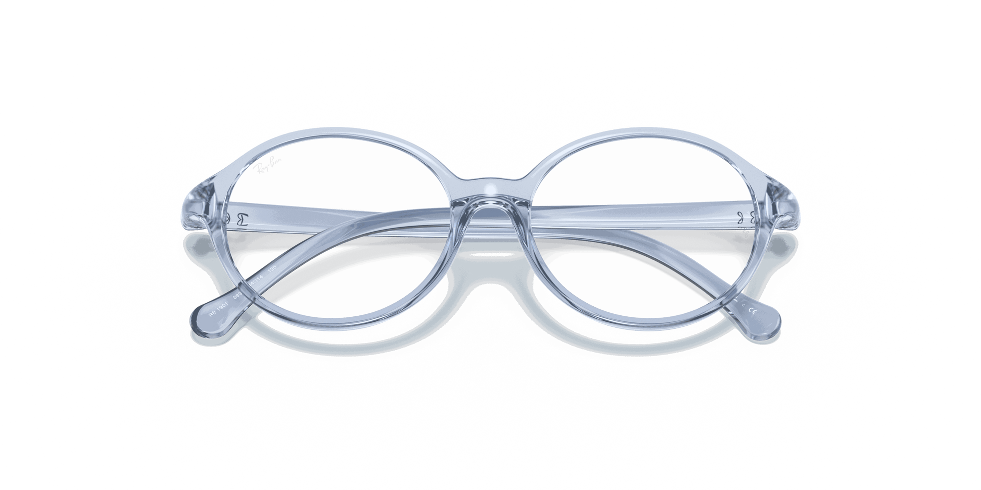 [Clear Lenses, Polished Transparent Light Blue Frame]