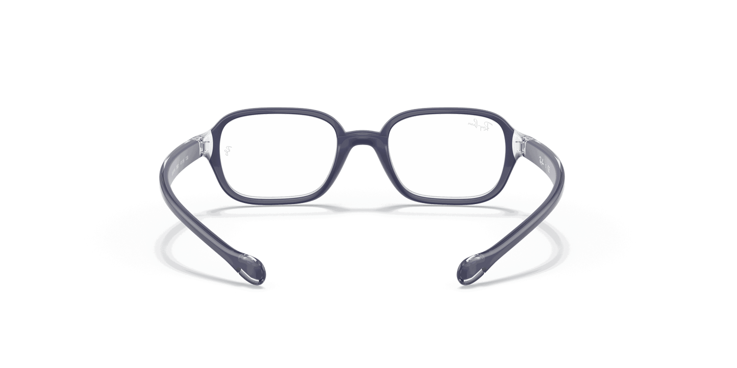 [Clear Lenses, Polished Transparent On Blue Frame]