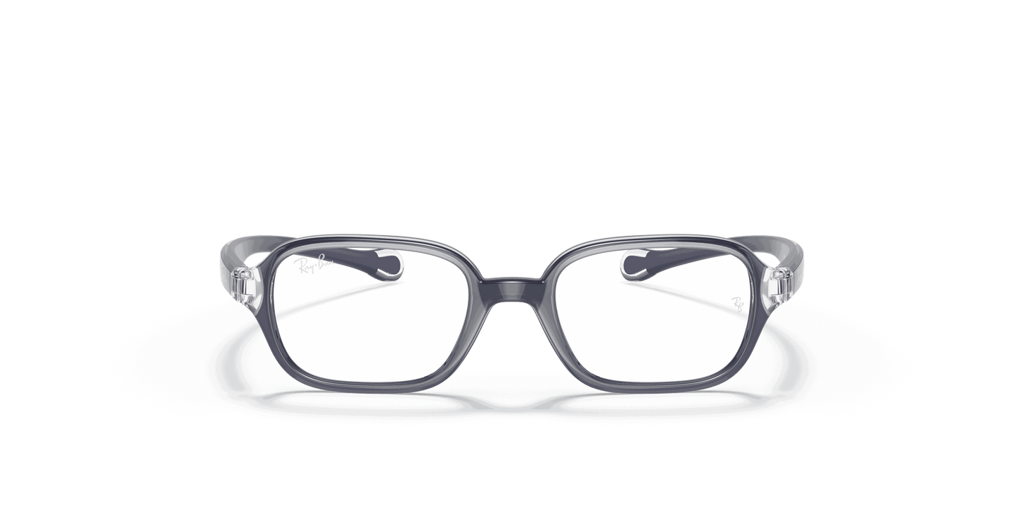 [Clear Lenses, Polished Transparent On Blue Frame]