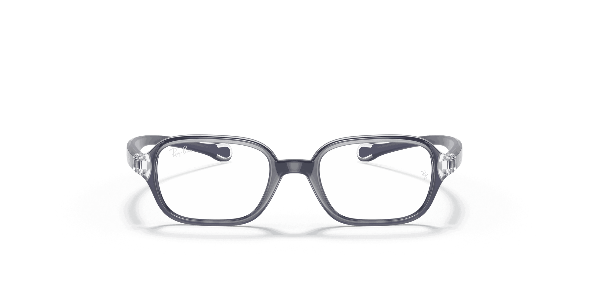 [Clear Lenses, Polished Transparent On Blue Frame]