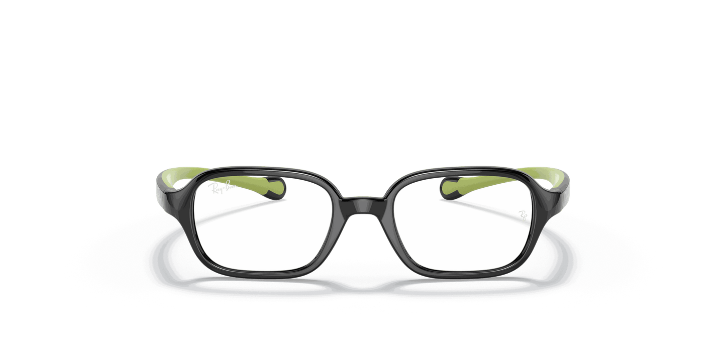 [Clear Lenses, Polished Black On Green Frame]