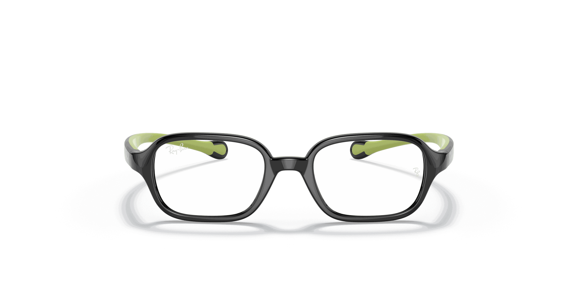 [Clear Lenses, Polished Black On Green Frame]