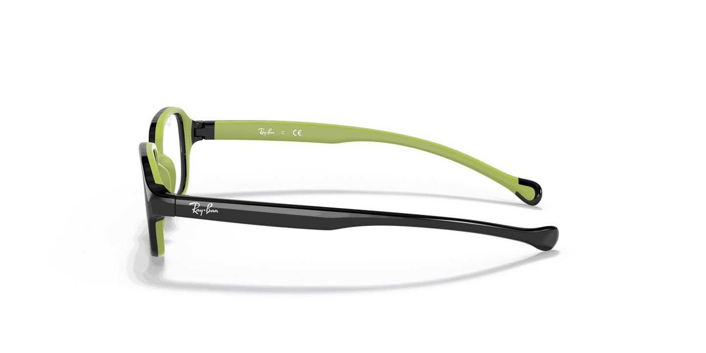 [Clear Lenses, Polished Black On Green Frame]