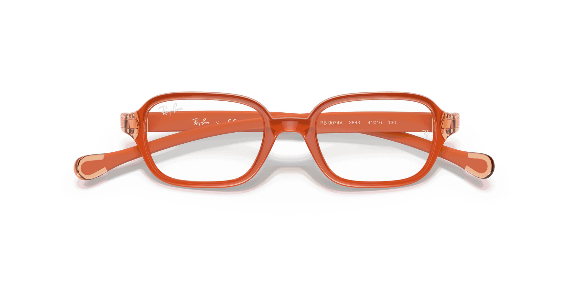 [Clear Lenses, Polished Orange Frame]